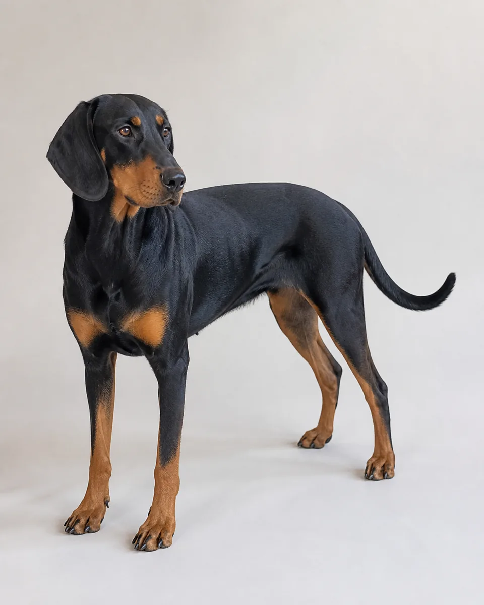 Montenegrin Mountain Hound: полный рост, студийная серия